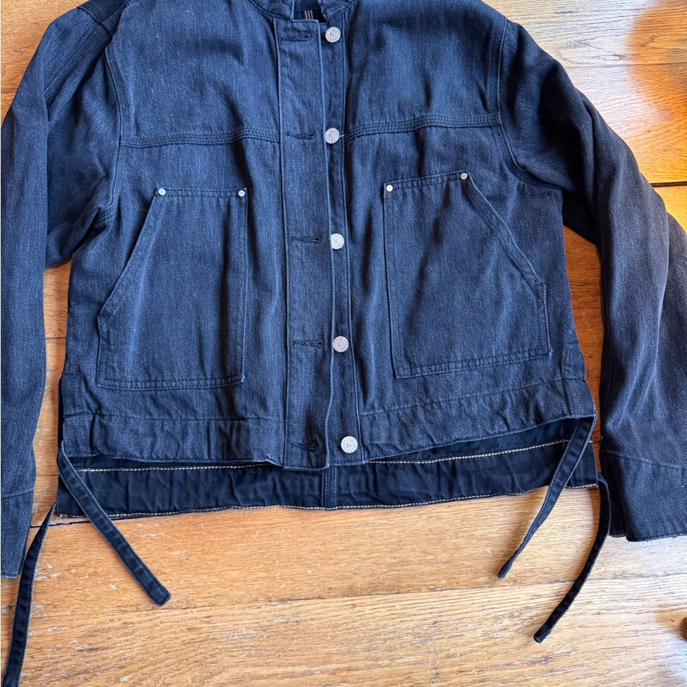 Esprit Black Jean Jacket Classic Design Size Med